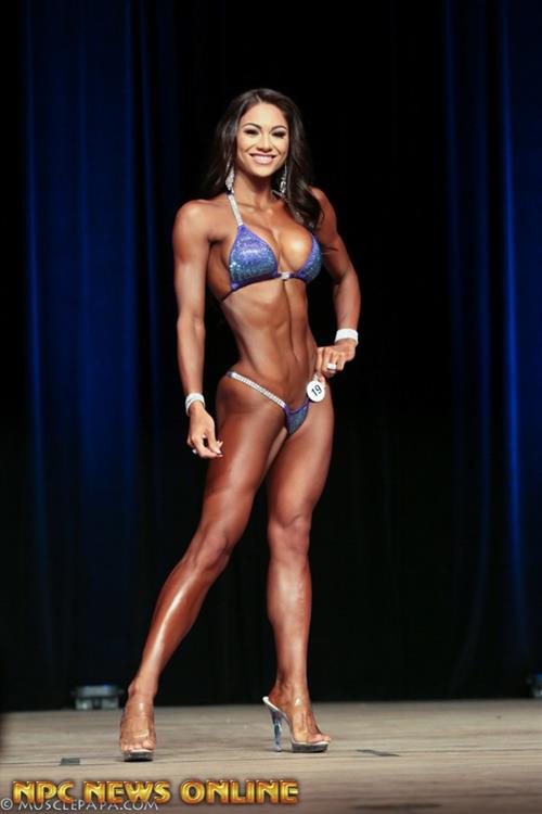 Janet Layug in a bikini