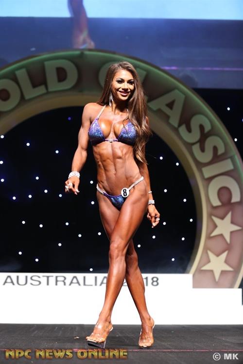 Janet Layug in a bikini