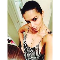 Adriana Lima taking a selfie