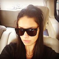 Adriana Lima taking a selfie