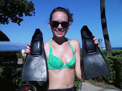 Meaghan Jette Martin in a bikini