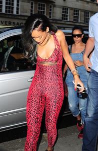 Rihanna - Shows off her toned physique in London in a $198 Adidas Originals Opening Ceremony (19.07.2013) 