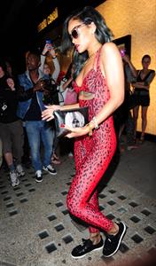 Rihanna - Shows off her toned physique in London in a $198 Adidas Originals Opening Ceremony (19.07.2013) 