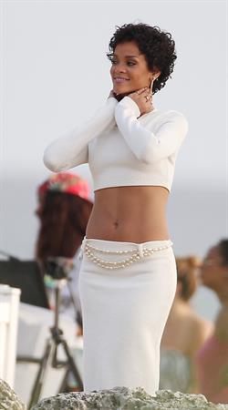 Rihanna poses on a photoshoot in Barbados - August 4, 2013 