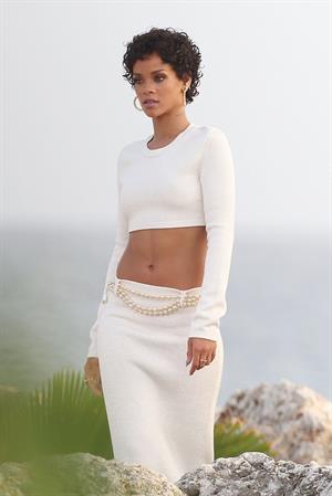 Rihanna poses on a photoshoot in Barbados - August 4, 2013 