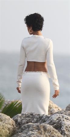 Rihanna poses on a photoshoot in Barbados - August 4, 2013 