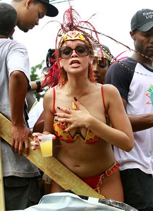 Rihanna - Kadooment parade in Barbados 8/1/11  
