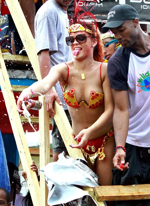 Rihanna - Kadooment parade in Barbados 8/1/11  