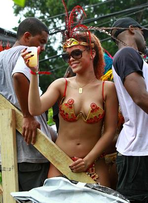 Rihanna - Kadooment parade in Barbados 8/1/11  