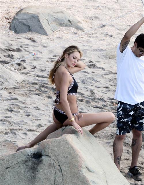 Candice Swanepoel in a bikini