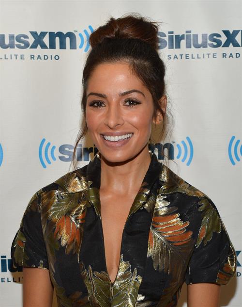 Sarah Shahi Visits Sirius M Studios, September 19, 2013 