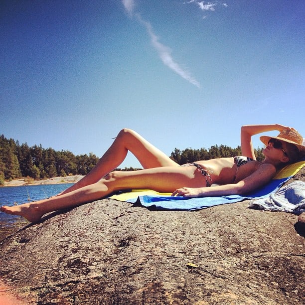 Elsa Hosk in a bikini