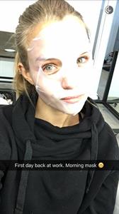 Josephine Skriver taking a selfie