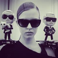 Josephine Skriver taking a selfie