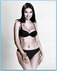 Shakira Caine in a bikini in lingerie