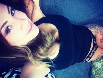 TJ Heart in lingerie