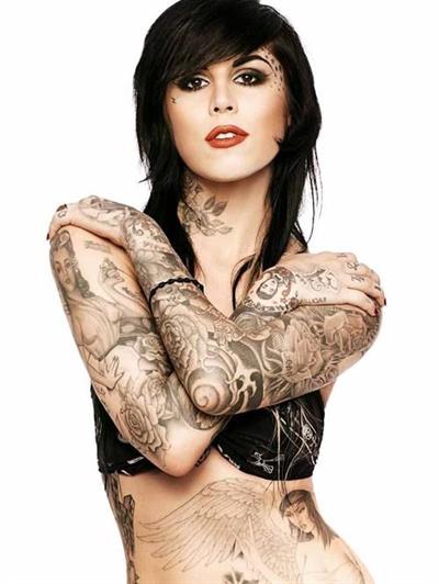 Kat Von D in a bikini