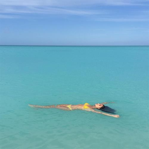 Lily Aldridge in a bikini