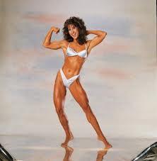 Rachel McLish in a bikini