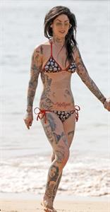Kat Von D in a bikini