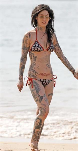 Kat Von D in a bikini