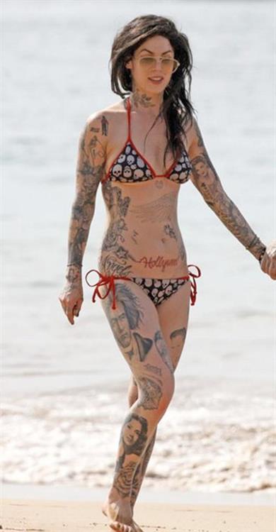 Kat Von D in a bikini