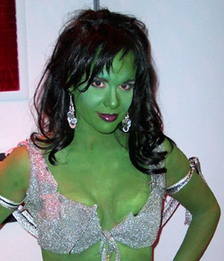 Chase Masterson in a bikini