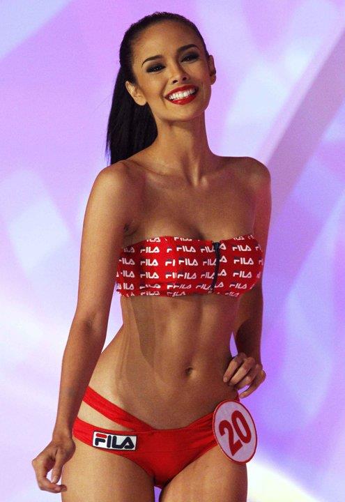 Megan Young in a bikini