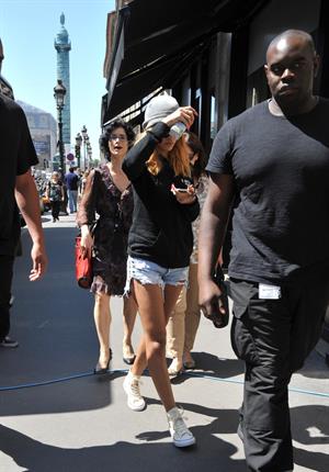 Rihanna arriving at her hotel in Paris on June 7, 2013