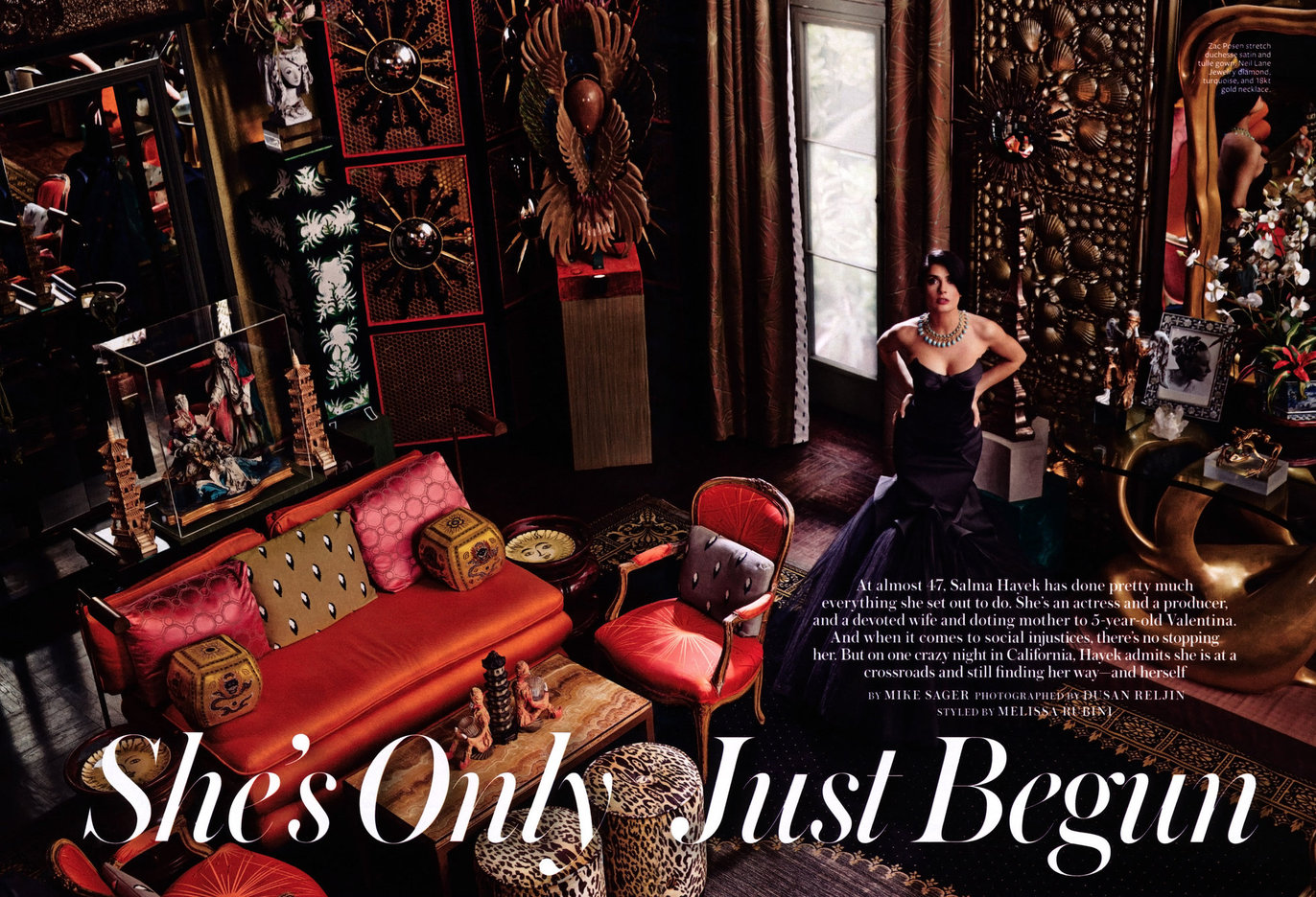 Salma Hayek Instyle (US) July, 2013 