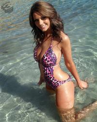 Holly Peers in a bikini