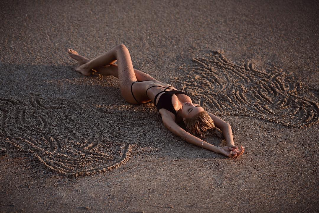 Elena Belle in a bikini