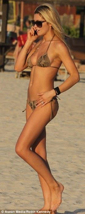 Abigail Clancy in a bikini