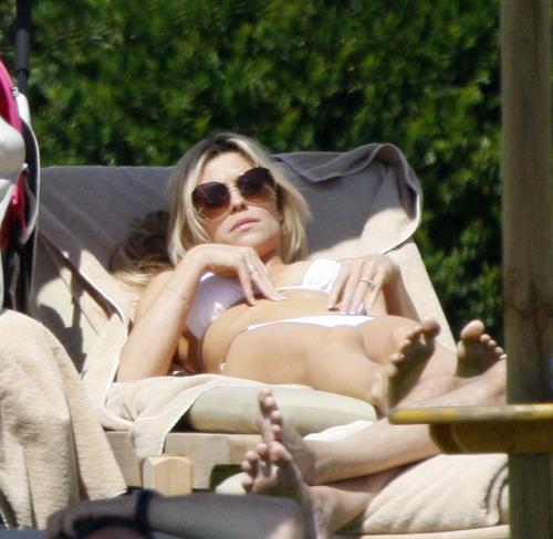 Abigail Clancy bikini candids Sardinia Italy on June 9, 2011 