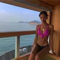 Aiden Curtiss in a bikini