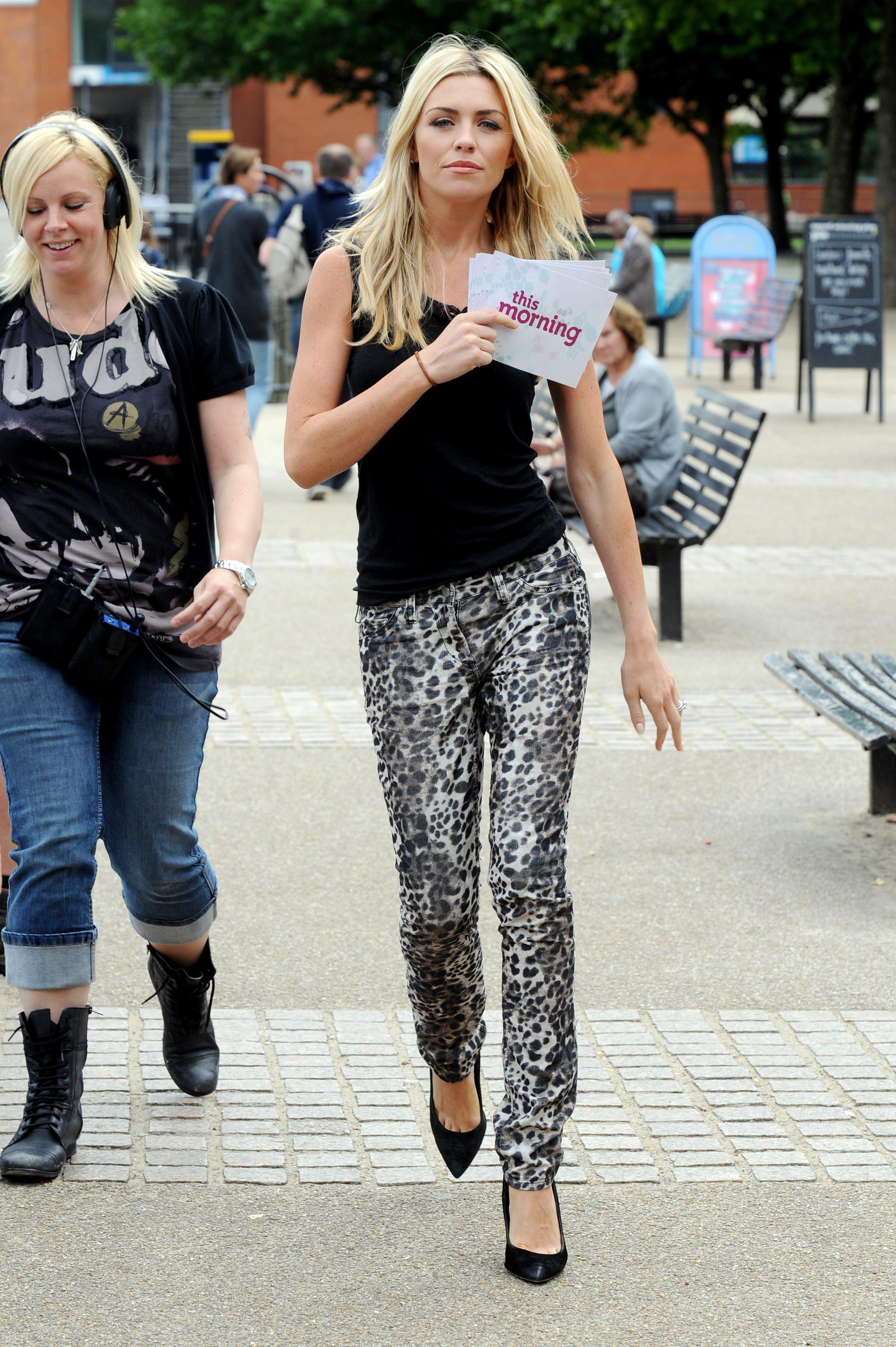 Abigail Clancy this morning set at the London studios on July 26, 2011