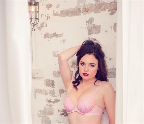 Hayley Hughes in lingerie