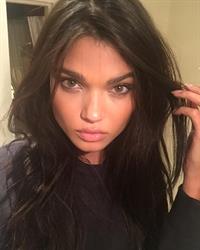 Daniela Braga taking a selfie