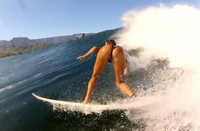 Alana Blanchard in a bikini - ass