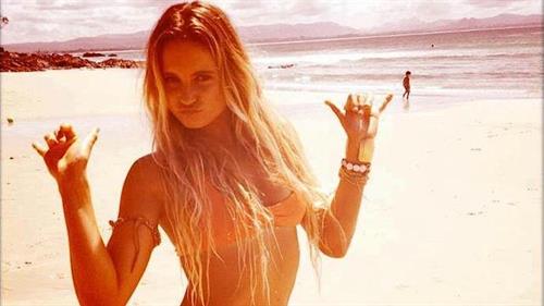 Alana Blanchard in a bikini