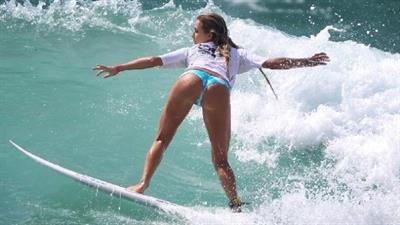 Alana Blanchard in a bikini - ass