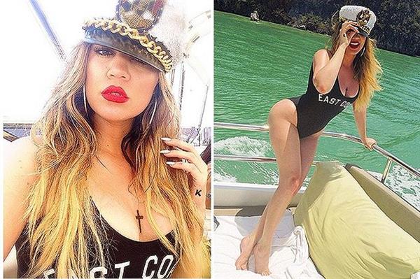 Khloe Kardashian in a bikini