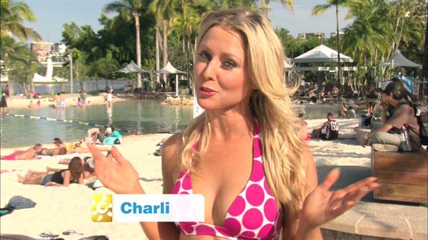 Charli Robinson in a bikini