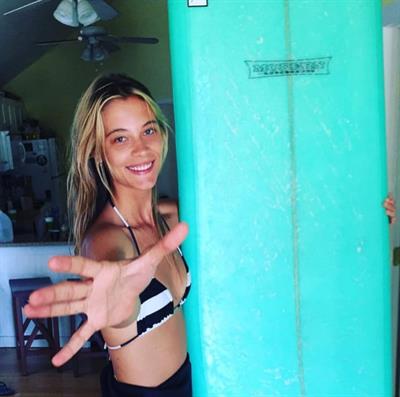 Barbara Di Creddo in a bikini