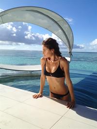 Maja Krag in a bikini