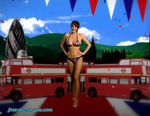 Keeley Hazell in a bikini