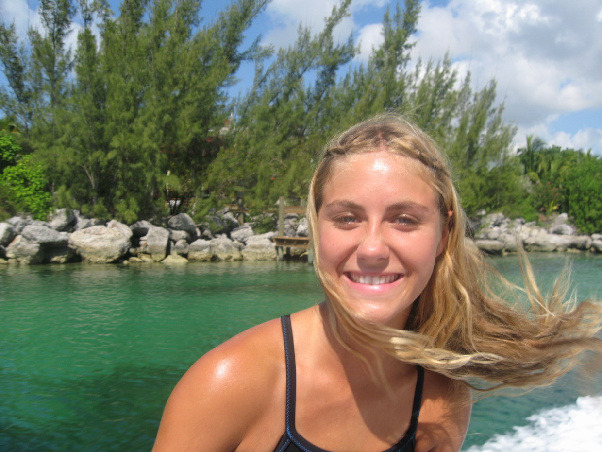 Caitlin Wachs in a bikini