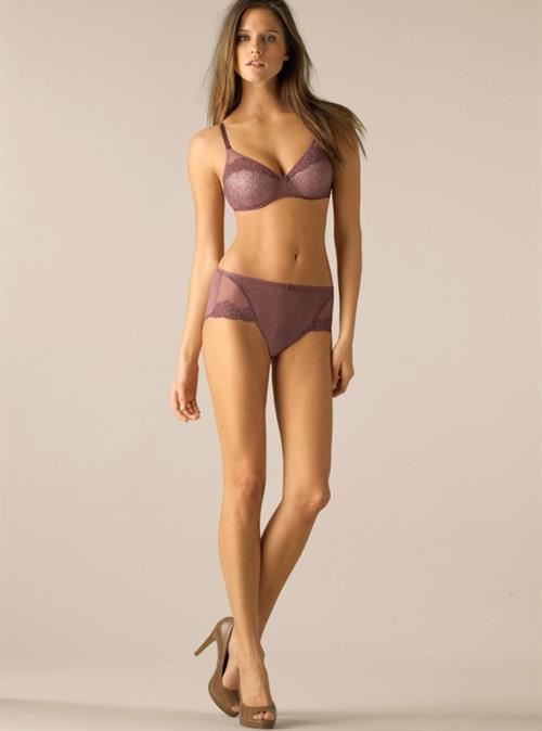 Kim Cloutier in lingerie