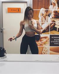 Anastasiia Dobrosol taking a selfie