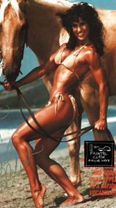 Rachel McLish in a bikini